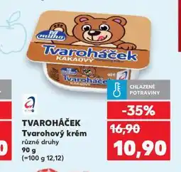 Kaufland Tvaroháček tvarohový krém nabídka