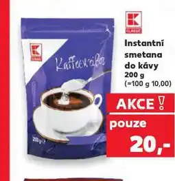 Kaufland Instantní smetana do kávy nabídka