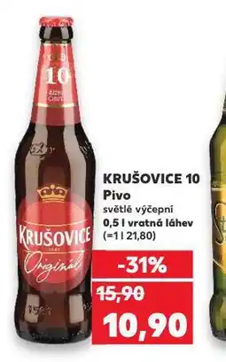 Kaufland Pivo krušovice nabídka