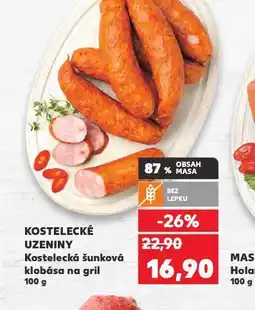 Kaufland Kostelecká šunková klobása na gril nabídka
