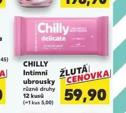 Kaufland Chilly intimní ubrousky nabídka