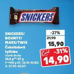 Kaufland Snickers nabídka