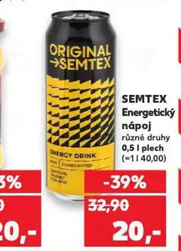 Kaufland Semtex energy drink nabídka