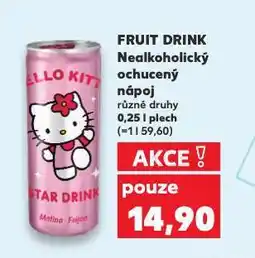 Kaufland Fruit drink nealkoholický ochucený nápoj nabídka