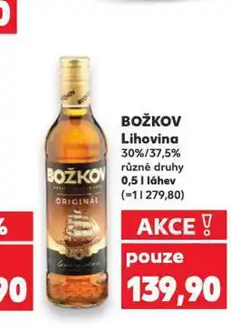 Kaufland Božkov lihovina nabídka