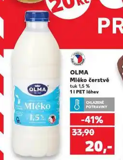 Kaufland Olma mléko čerstvé nabídka