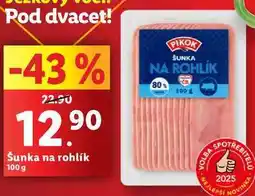 Lidl Šunka na rohlík, 100 g nabídka