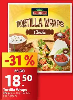 Lidl Tortilla Wraps, 370 g nabídka