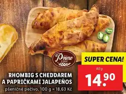 Lidl RHOMBIG S CHEDDAREM A PAPRIČKAMI JALAPEÑOS, 80 g nabídka