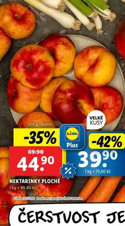 Lidl NEKTARINKY PLOCHÉ, 500 g nabídka