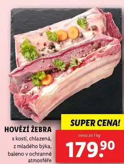 Lidl HOVĚZÍ ŽEBRA, cena za 1 kg nabídka