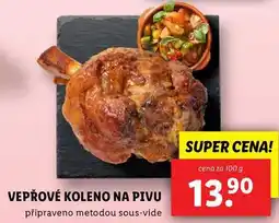 Lidl VEPŘOVÉ KOLENO NA PIVU, cena za 100 g nabídka