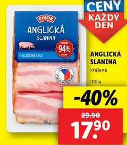 Lidl ANGLICKÁ SLANINA, 10 0g nabídka
