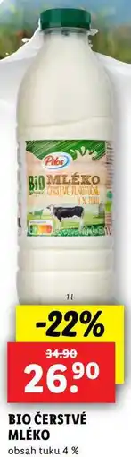 Lidl BIO ČERSTVÉ MLÉKO, 1 l nabídka