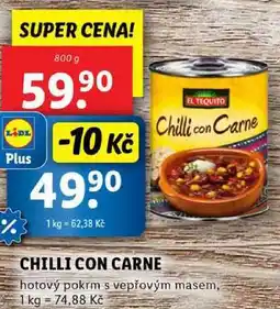 Lidl CHILLI CON CARNE, 800 g nabídka