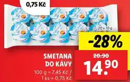 Lidl SMETANA DO KÁVY, 20x 10 g nabídka