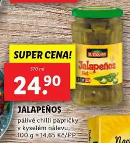 Lidl JALAPEÑOS, 370 ml nabídka