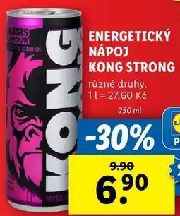 Lidl ENERGETICKÝ NÁPOJ KONG STRONG, 250 ml nabídka