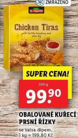 Lidl OBALOVANÉ KUŘECÍ PRSNÍ ŘÍZKY, 500 g nabídka