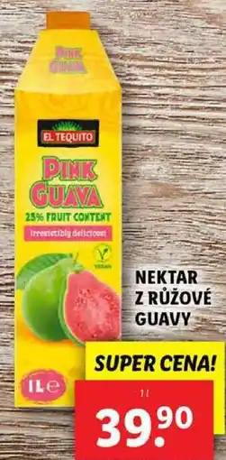 Lidl NEKTAR Z RŮŽOVÉ GUAVY, 1 l nabídka