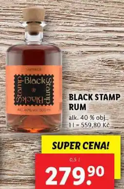 Lidl BLACK STAMP RUM, 0,5 l nabídka