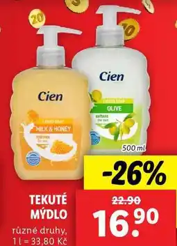 Lidl TEKUTÉ MÝDLO, 500 ml nabídka