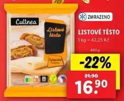 Lidl LISTOVÉ TĚSTO, 400 g nabídka