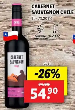 Lidl CABERNET SAUVIGNON CHILE, 0,75 l nabídka