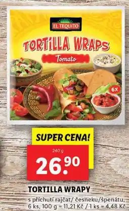Lidl TORTILLA WRAPY, 240 g nabídka