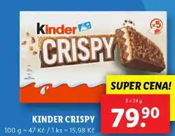 Lidl KINDER CRISPY, 5x 34 g nabídka