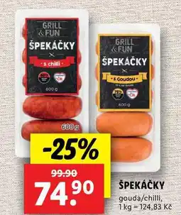 Lidl ŠPEKÁČKY, 600 g nabídka