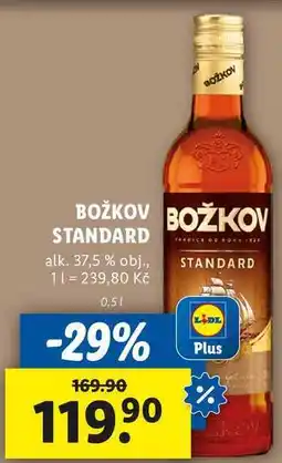 Lidl BOŽKOV STANDARD, 0,5 l nabídka