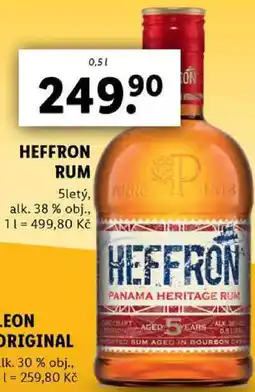 Lidl HEFFRON RUM, 0,5 l nabídka