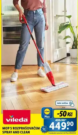Lidl MOP S ROZPRAŠOVAČEM SPRAY AND CLEAN nabídka