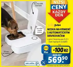 Lidl MISKA NA KRMENÍ S AUTOMATICKÝM DÁVKOVAČEM nabídka