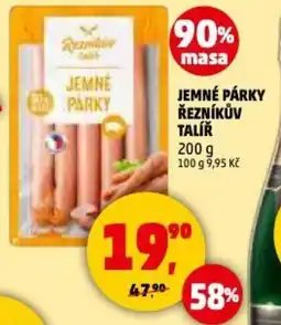 Penny Market Jemné párky řezníkův talíř nabídka