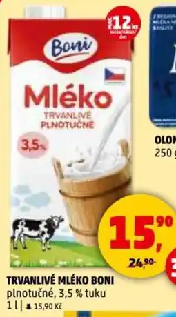 Penny Market Trvanlivé mléko boni nabídka