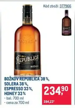 Makro Božkov Republica 38 % nabídka