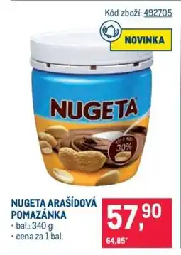 Makro NUGETA Arašídová pomazánka nabídka