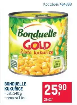 Makro BONDUELLE Kukuřice nabídka