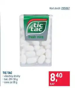 Makro Tic Tac nabídka