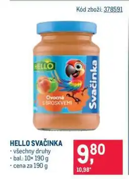 Makro HELLO Svačinka nabídka