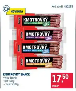 Makro Kmotrovky SNACK nabídka
