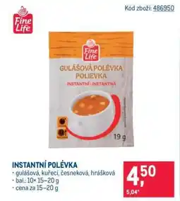 Makro Instantní polévka nabídka