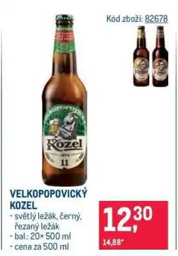 Makro Velkopopovický Kozel nabídka