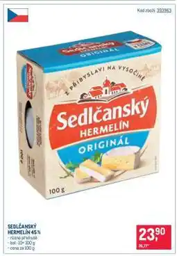 Makro Sedlčanský Hermelín 45 % nabídka