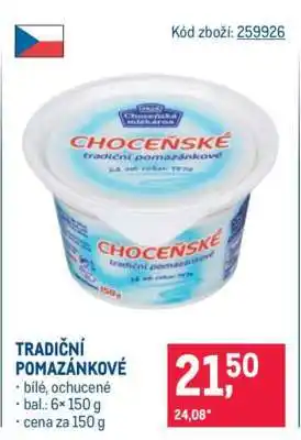 Makro Tradiční pomazánkové nabídka