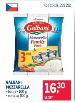 Makro Galbani mozzarella nabídka