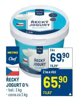 Makro Řecký jogurt 0% nabídka