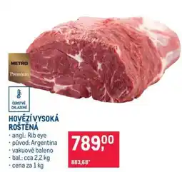 Makro Hovězí vysoká roštěná nabídka